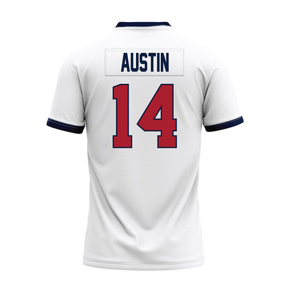 Liberty - NCAA Football : Kylen Austin - White Premium Football Jersey