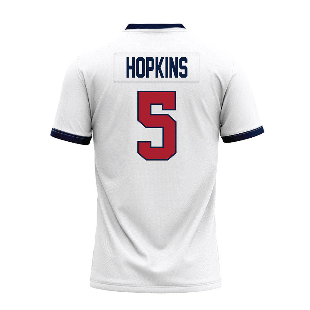 Liberty - NCAA Football : Elijah Hopkins - White Premium Football Jersey