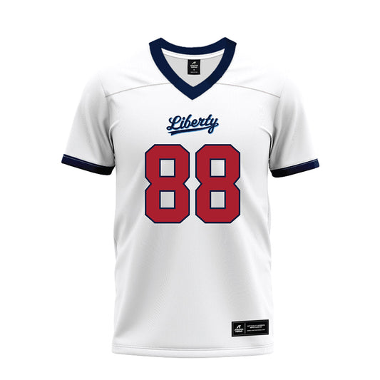 Liberty - NCAA Football : Billy Durocher - White Premium Football Jersey