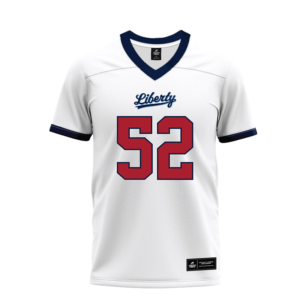 Liberty - NCAA Football : Jacob Taylor - White Premium Football Jersey-0