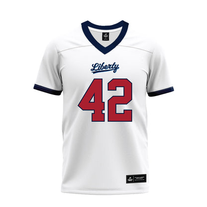 Liberty - NCAA Football : Nicholas Brown - White Premium Football Jersey