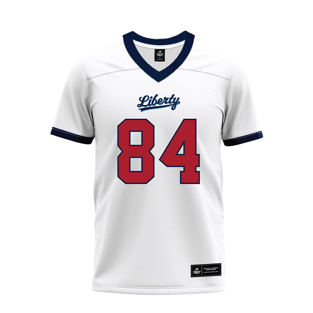 Liberty - NCAA Football : Jacob Jenkins - White Premium Football Jersey