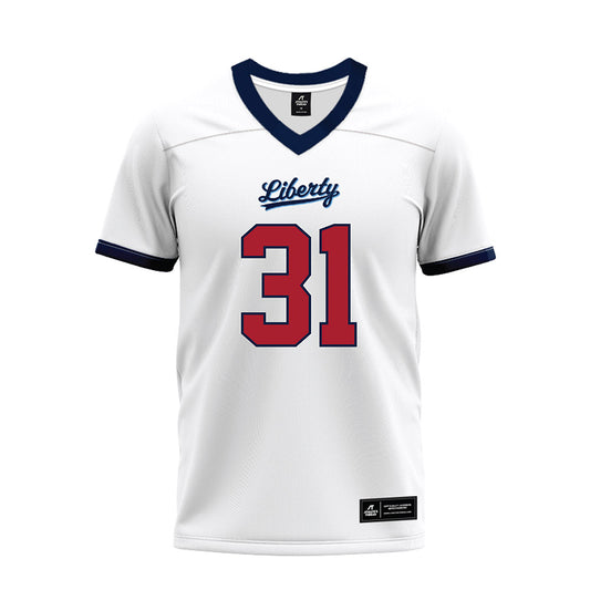 Liberty - NCAA Football : Cole Peterlin - White Premium Football Jersey