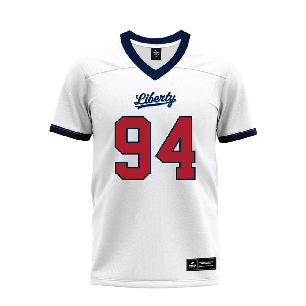 Liberty - NCAA Football : Nathan Pirolli - White Premium Football Jersey