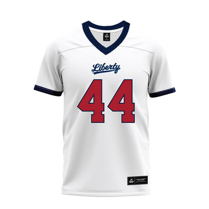 Liberty - NCAA Football : Ike Okoye - White Premium Football Jersey