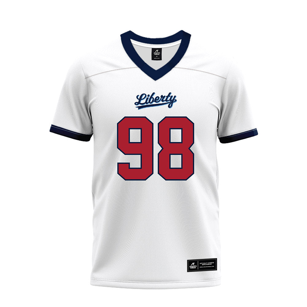 Liberty - NCAA Football : Weston Woodard - White Premium Football Jersey