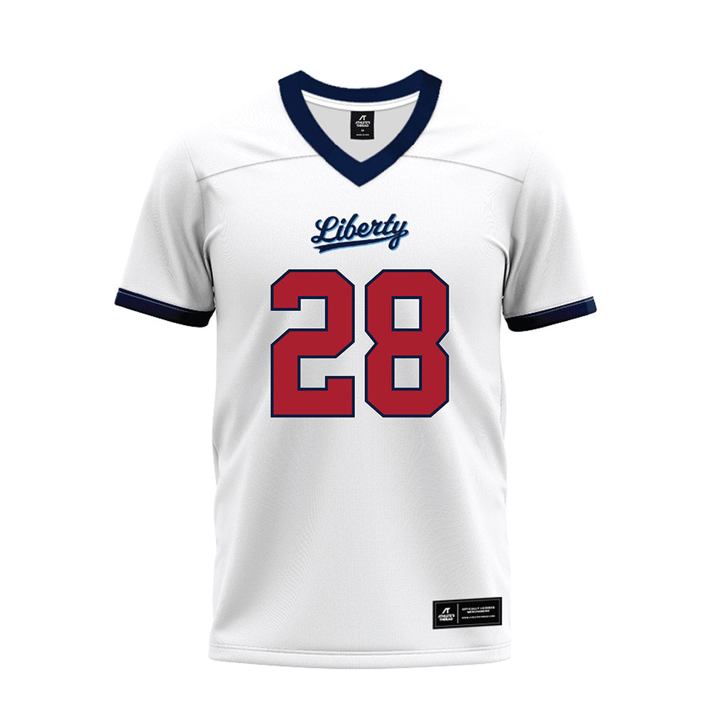 Liberty - NCAA Football : Jamal Miles - White Premium Football Jersey