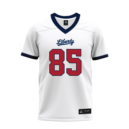 Liberty - NCAA Football : Connie Hewitt II - White Premium Football Jersey-0