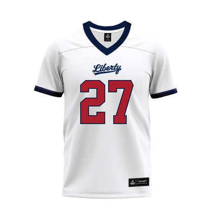 Liberty - NCAA Football : Clay Shepler - White Premium Football Jersey