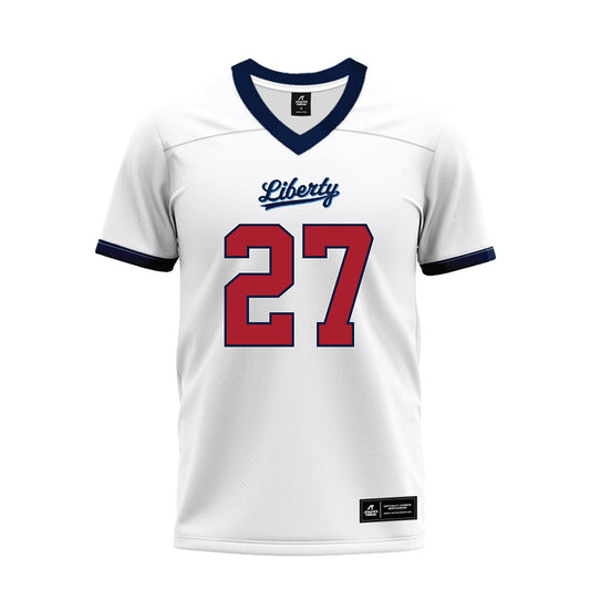 Liberty - NCAA Football : Clay Shepler - White Premium Football Jersey