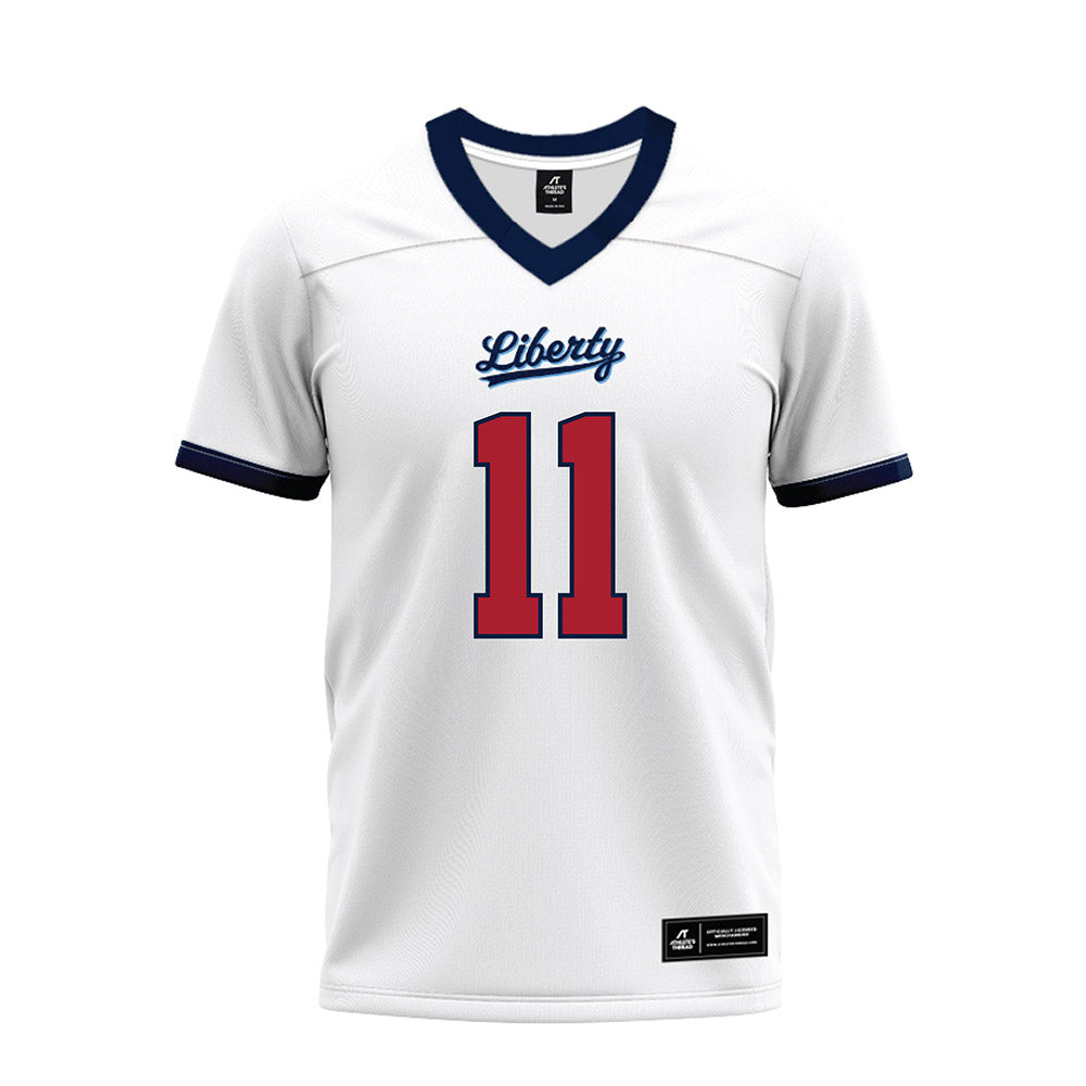 Liberty - NCAA Football : CJ Bazile Jr - White Premium Football Jersey