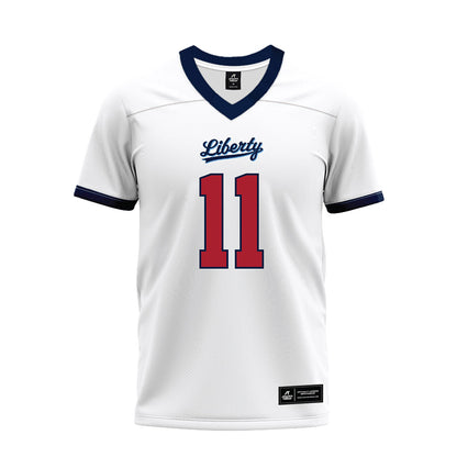 Liberty - NCAA Football : CJ Bazile Jr - White Premium Football Jersey