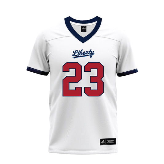Liberty - NCAA Football : Myke Gunn - White Premium Football Jersey-0