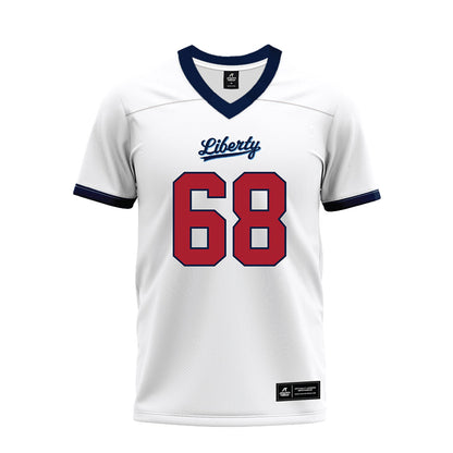 Liberty - NCAA Football : Hunter Porterfield - White Premium Football Jersey