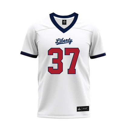 Liberty - NCAA Football : Tromontez Booker - White Premium Football Jersey