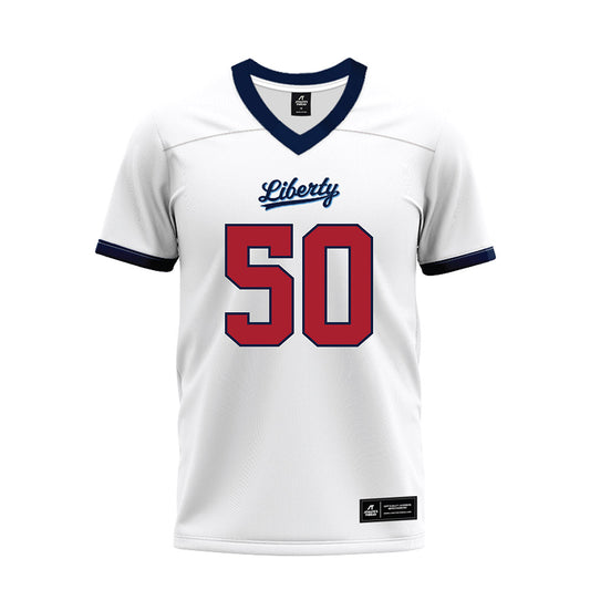 Liberty - NCAA Football : Esom Nnajiofor - White Premium Football Jersey