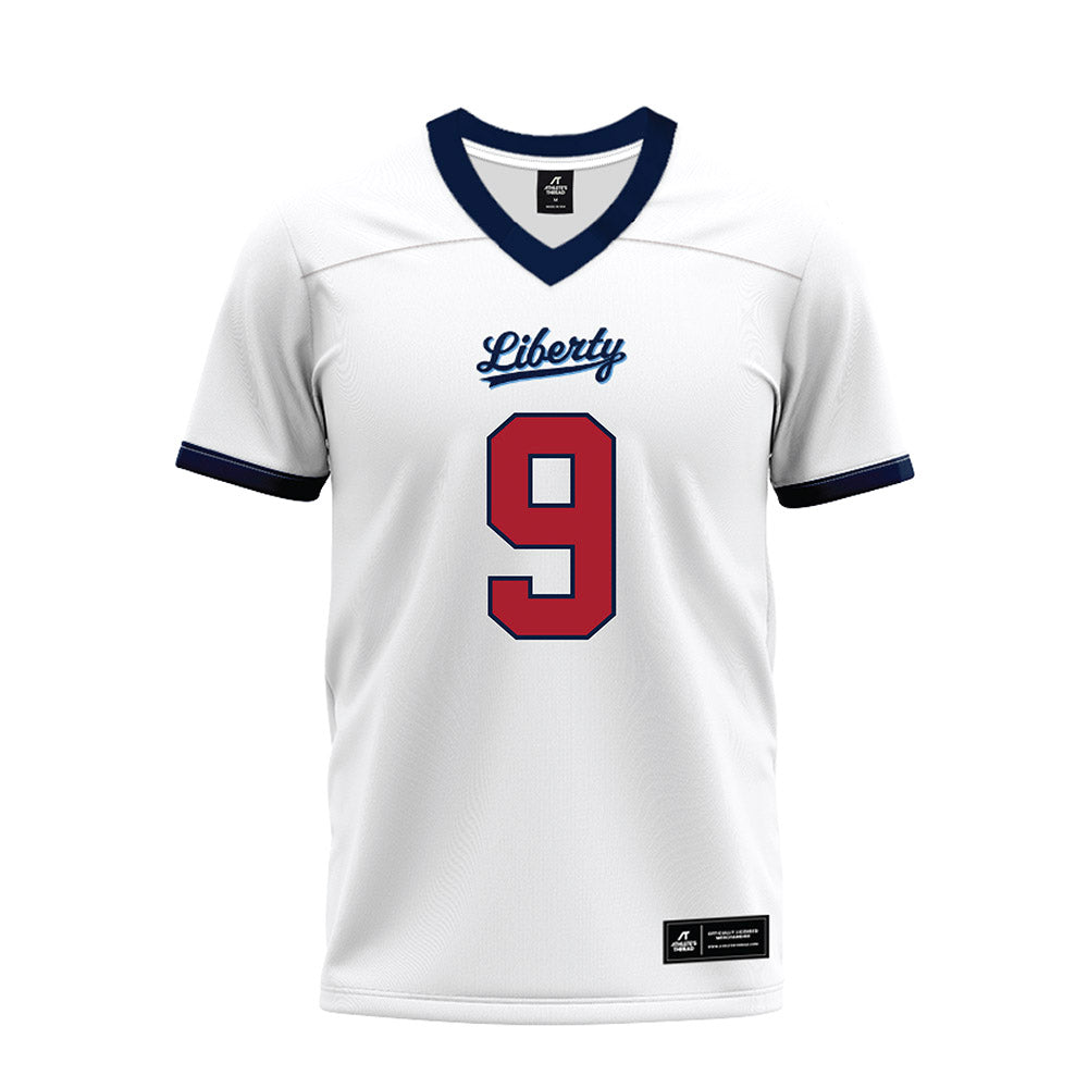 Liberty - NCAA Football : Donte Lee Jr - White Premium Football Jersey-0
