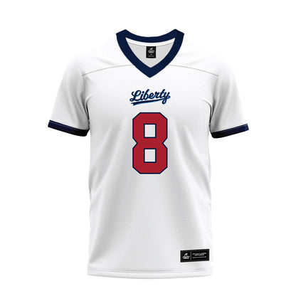 Liberty - NCAA Football : Woodrow Lowe - White Premium Football Jersey