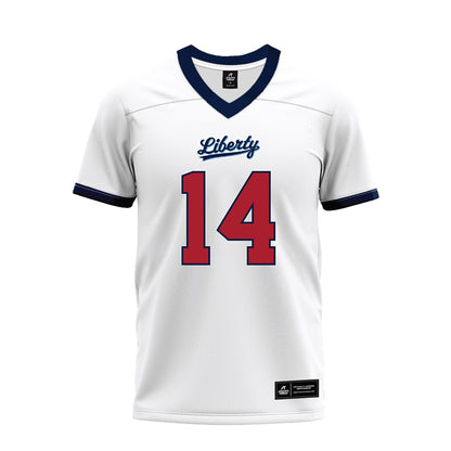 Liberty - NCAA Football : Eli Auguste - White Premium Football Jersey