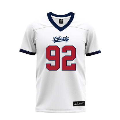 Liberty - NCAA Football : Chris Boti - White Premium Football Jersey