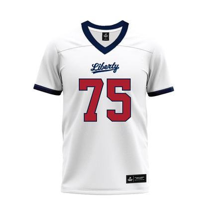 Liberty - NCAA Football : Jack Tucker - White Premium Football Jersey