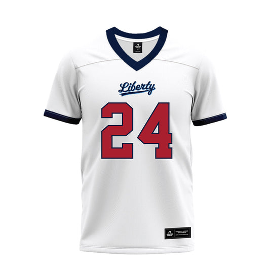 Liberty - NCAA Football : Vaughn Blue - White Premium Football Jersey