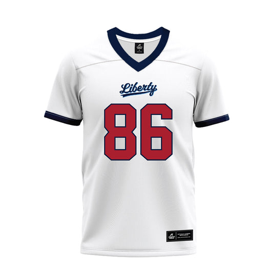 Liberty - NCAA Football : Caleb Willis - White Premium Football Jersey