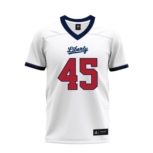 Liberty - NCAA Football : Ryan Wilkins - White Premium Football Jersey