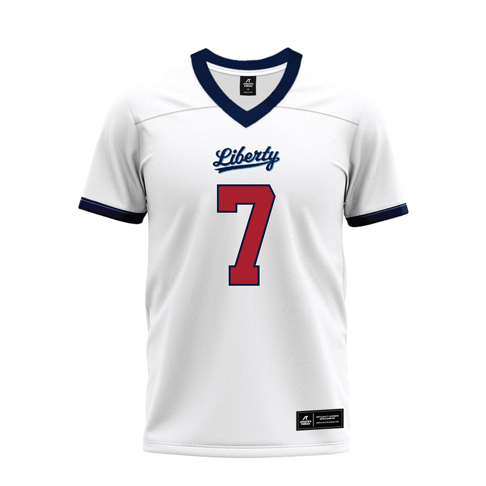 Liberty - NCAA Football : Michael Merdinger - White Premium Football Jersey-0