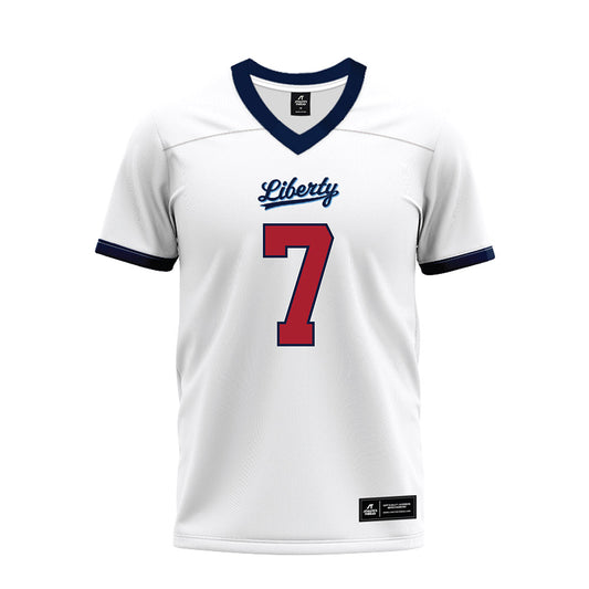 Liberty - NCAA Football : Michael Merdinger - White Premium Football Jersey-0
