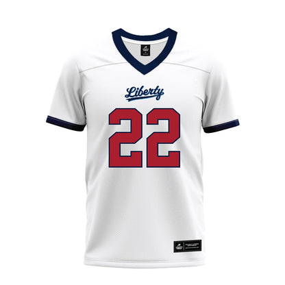 Liberty - NCAA Football : Coleman Baker - White Premium Football Jersey