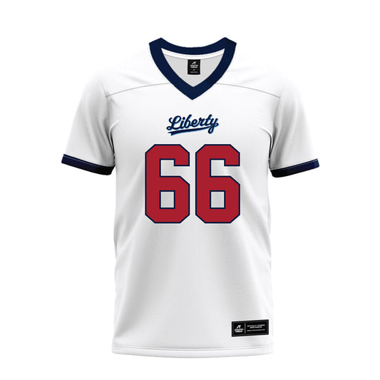 Liberty - NCAA Football : Erwil Anthony Jr - White Premium Football Jersey-0