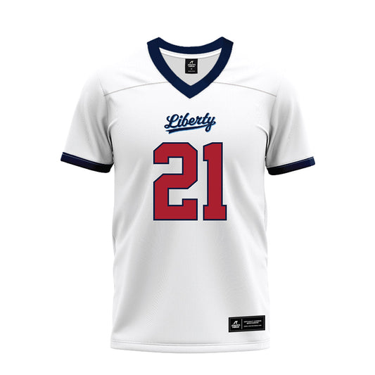 Liberty - NCAA Football : Caden Williams - White Premium Football Jersey-0