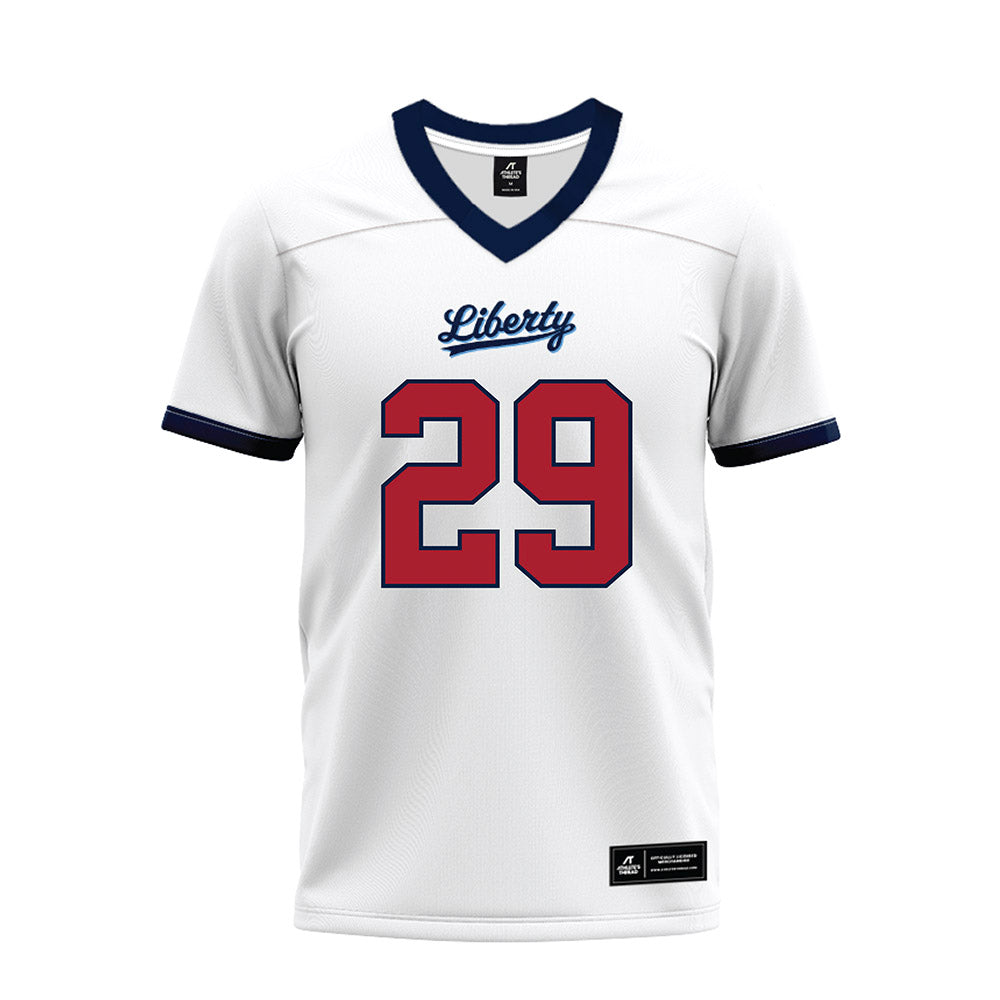 Liberty - NCAA Football : Akhori Jones - White Premium Football Jersey-0
