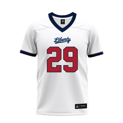 Liberty - NCAA Football : Akhori Jones - White Premium Football Jersey-0