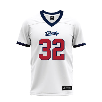 Liberty - NCAA Football : Davion Dean - White Premium Football Jersey-0