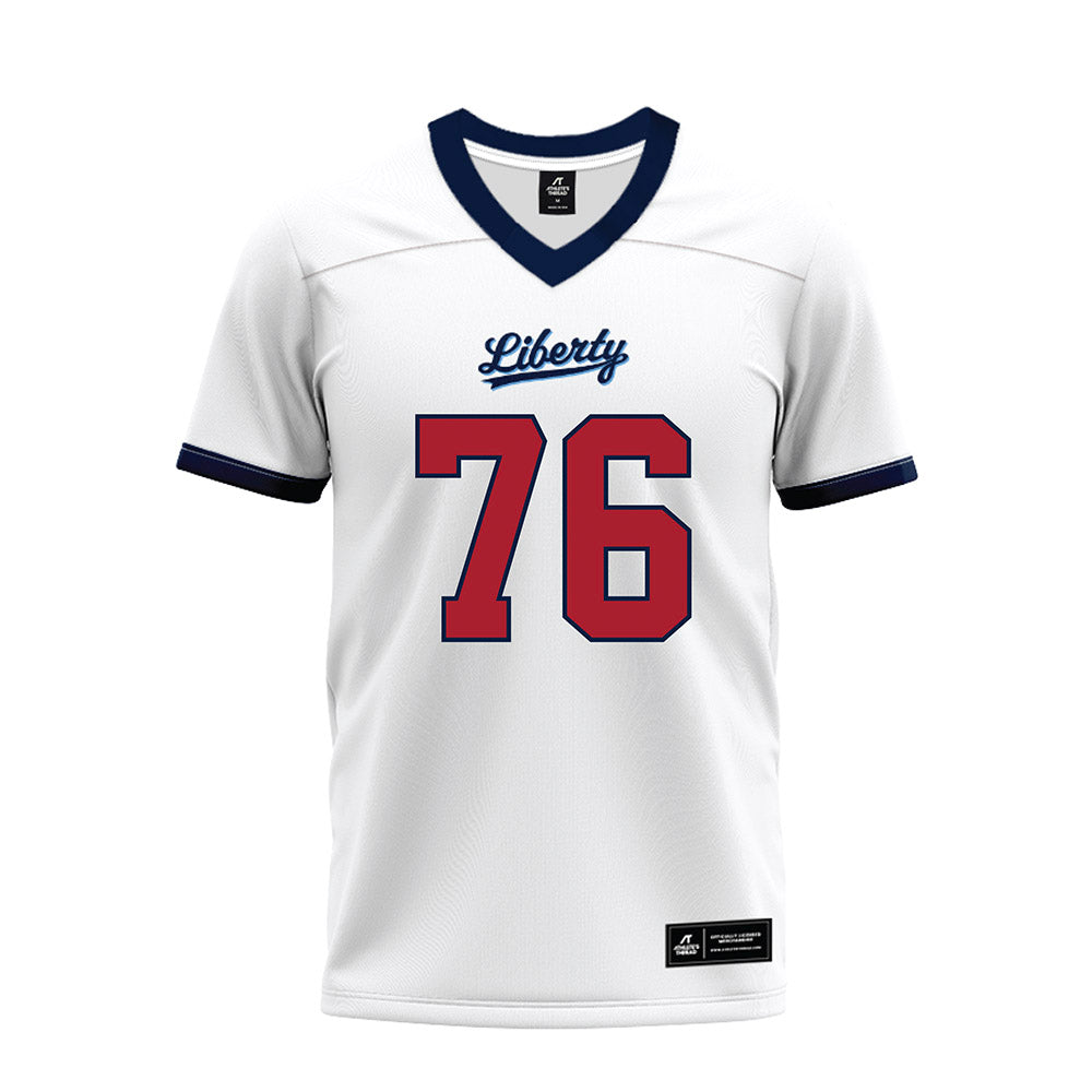 Liberty - NCAA Football : Gabriel Smith - White Premium Football Jersey-0