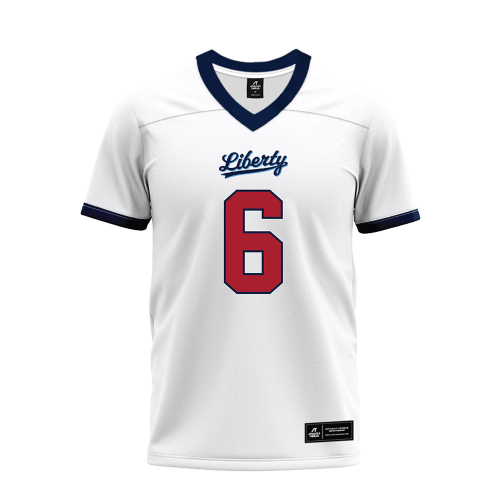 Liberty - NCAA Football : Brandon Bishop - White Premium Football Jersey