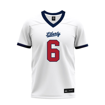 Liberty - NCAA Football : Brandon Bishop - White Premium Football Jersey