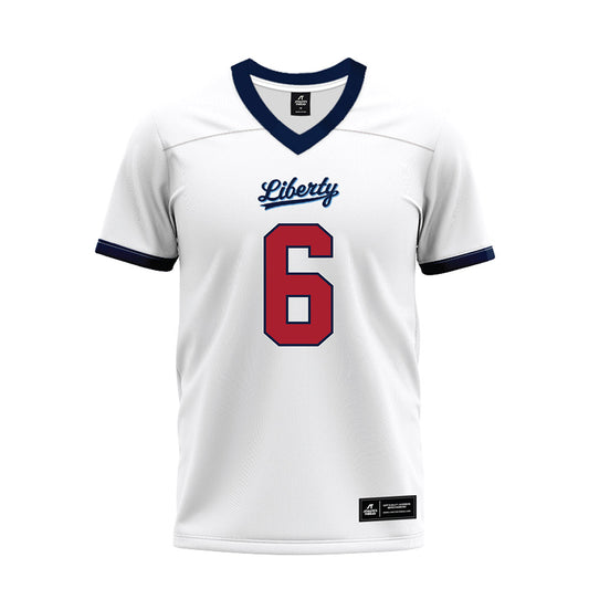 Liberty - NCAA Football : Brandon Bishop - White Premium Football Jersey
