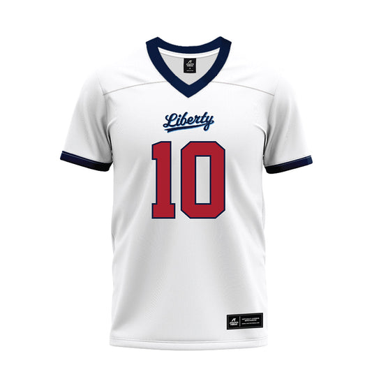 Liberty - NCAA Football : Jonathan Monteiro - White Premium Football Jersey-0