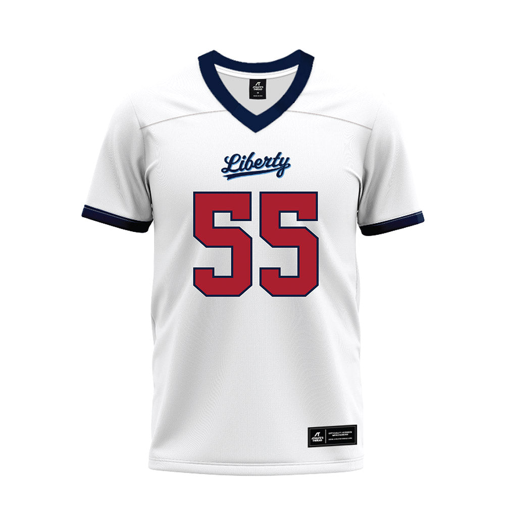 Liberty - NCAA Football : Brendan Schlittler - White Premium Football Jersey