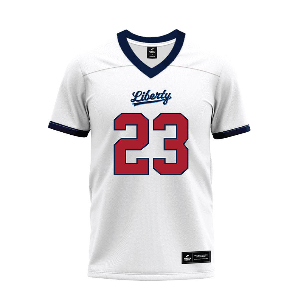 Liberty - NCAA Football : Caden Williams - White Premium Football Jersey