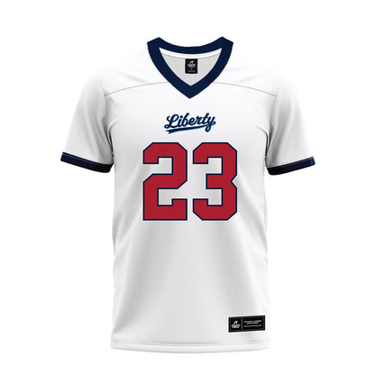 Liberty - NCAA Football : Caden Williams - White Premium Football Jersey