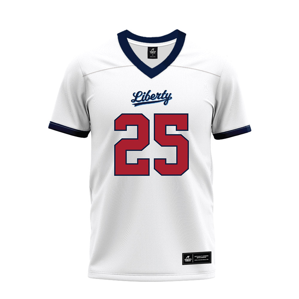 Liberty - NCAA Football : Malachi Fannin-Render - White Premium Football Jersey-0