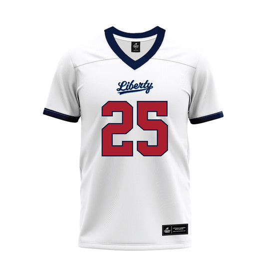 Liberty - NCAA Football : Malachi Fannin-Render - White Premium Football Jersey-0