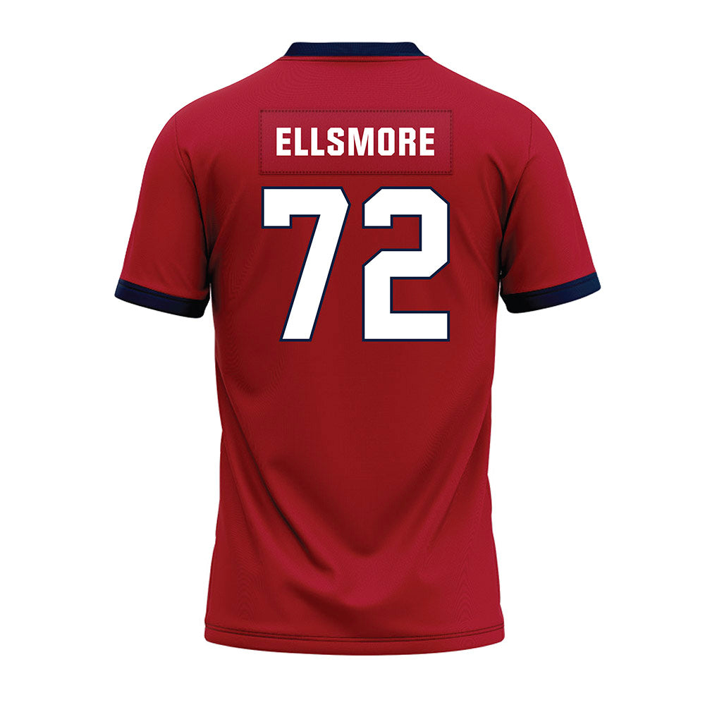 Liberty - NCAA Football : Seth Ellsmore - Red Premium Football Jersey