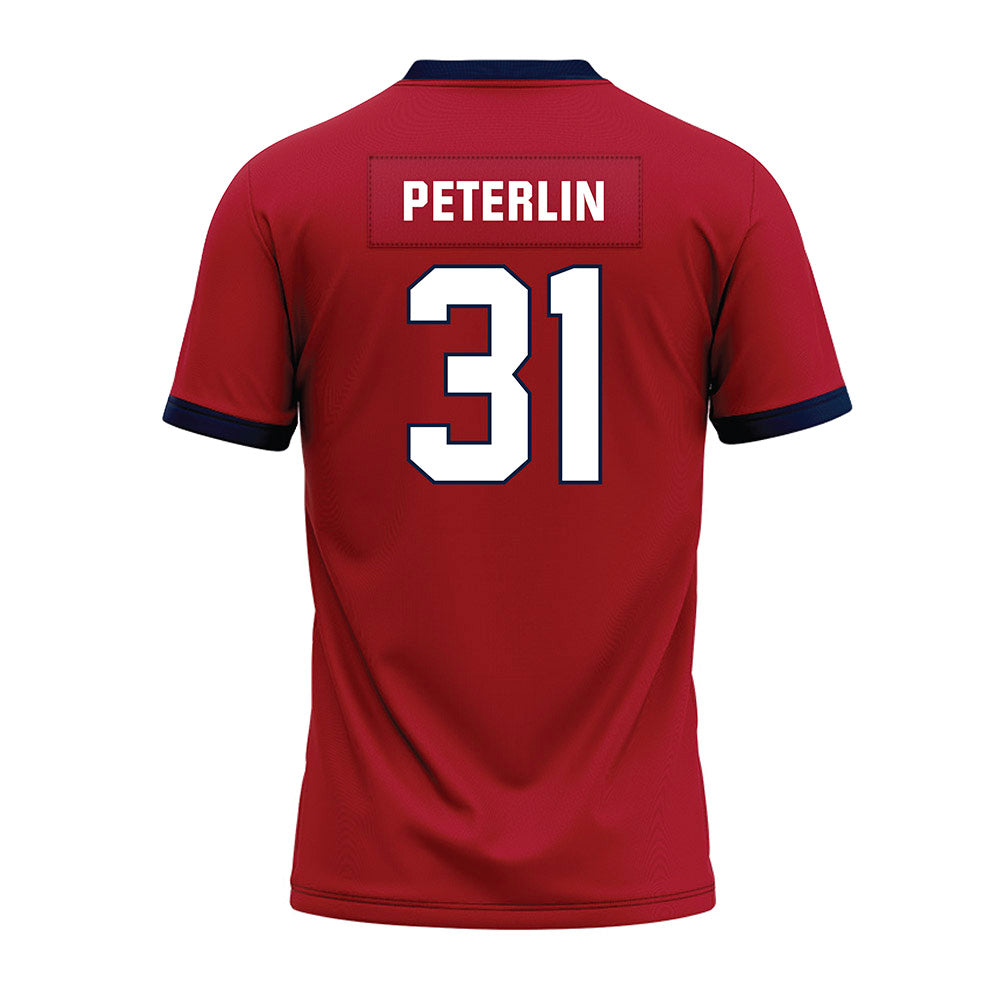 Liberty - NCAA Football : Cole Peterlin - Red Premium Football Jersey