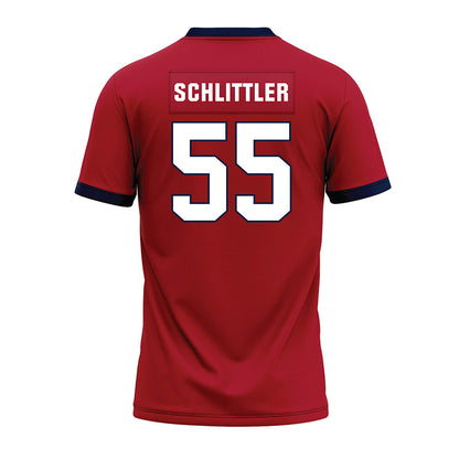 Liberty - NCAA Football : Brendan Schlittler - Red Premium Football Jersey