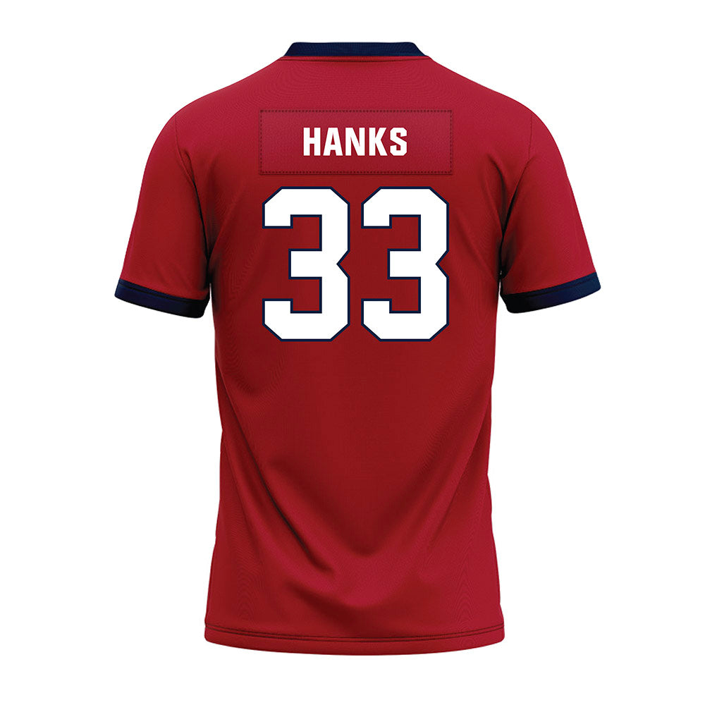 Liberty - NCAA Football : Kyle Hanks - Red Premium Football Jersey